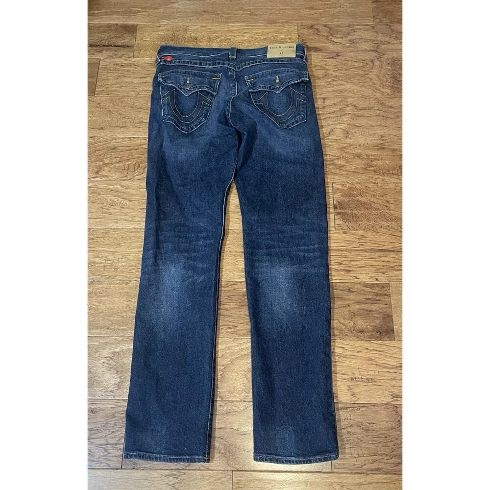 True Religion Geno Jeans Relaxed Slim Fit Stretch W32 L33 Mens